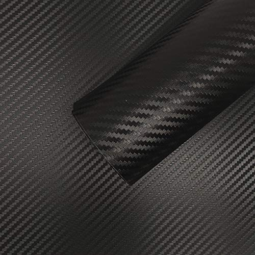 4R Quattroerre.it Film Adhésif Wrapping pour Voitures, Effet Carbone, 35 x 50 cm