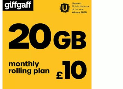 Giffgaff Multi Sim (Standard/Micro & Nano). £5 Bonus Credit Added When You Topup £10 First Time. Unlimited Calls, Texts, Data. Fits All Devices - iPhones, iPads, Tablets, Androids, Dongles & Wifi