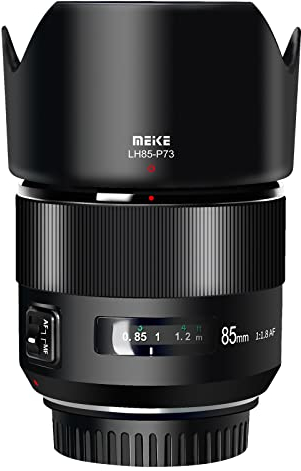 Meike 85 mm F1.8 - Lente de retrato de teleobjetivo medio de enfoque automático compatible con cámaras réflex digitales Canon EOS EF Mount 5D Mark IV 6D Mark II