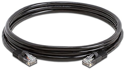 JAFSAL ONLINE 10m-20m Cat5e (enhanced) High Speed Ethernet Cable – Lan Network Cable with RJ45 Connector Lead – Ideal for Internet, Router, Modem, Smart TV, PC and Laptop – 20m Black