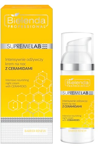 Bielenda Professional Supremelab Barrier Intensive Night Cream with Ceramides, Nourishing Hydrating Cream, 50 ml