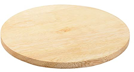 NKlaus Placa de Madera Natural Ø12cm Posavasos decoración de la Mesa platillo Posavasos de Vidrio 10458