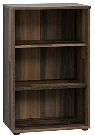 FORTE TEMPRA 2 Regal mit 2 Einlegeböden, Holzwerkstoff, Old – Wood Vintage Dekor, (B x H x T) 54 x 85,5 x 34,8 cm