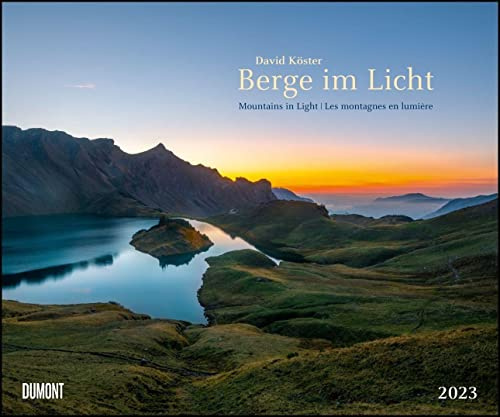 Berge im Licht 2023 – Wandkalender 60,0 x 50,0 cm – Spiralbindung