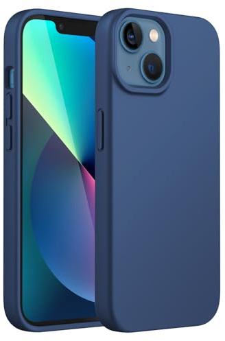 JETech Silikon Hülle für iPhone 13 mini, Kobaltblau | Seidig Weiches Gefühl, Stoßschutz, Kratzfest, Mikrofaser-Innenfutter