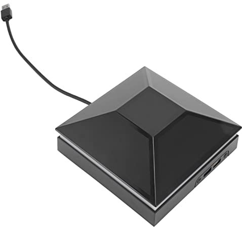 Cooling Fan for Series X, 12W 3 Wind Speeds Touch Adjustable Console Dust Proof Cooling Fan with LED Lights USB Ports(Black)