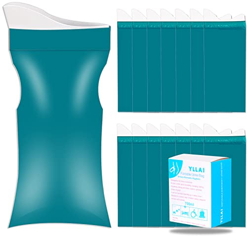 YLLAI Disposable Urine Bags Unisex 15 Pack Emergency Portable Camping Travel Toilet Pee Bag Vomit Traffic Jam Urinal Bags for Men Women Patient Pregnant…