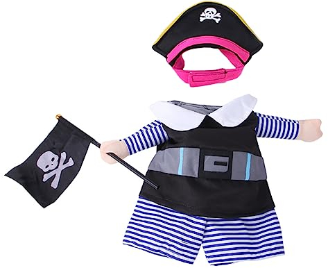 GRIRIW 1satz Pet Pirate Outfit Lustiges Katzenkostüm Und Bequemes Hundekostüm Strapazierfähiger Katzenhut Und Hundezubehör Für Innen Und Außeneinsätze Für Fotoshootings Und Partys