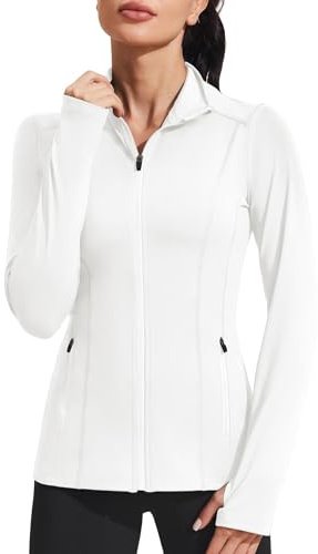 PINSPARK Women's Running Jacket Long Sleeved Sports Jacket Breathable Training Jacket Lightweight zip Sweat Jacket