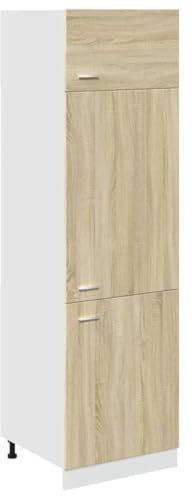 vidaXL Mueble frigorífico “Lyon” Madera ingeniería Roble Sonoma