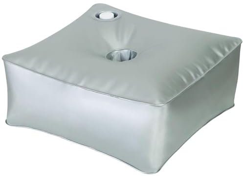 Sac à eau pour porte-parapluie, base extérieure de parasol - Pied de parasol, design argenté épais de grande capacité, poids pour support et socle. Pour la base porte-à-faux du mât de parapluie,