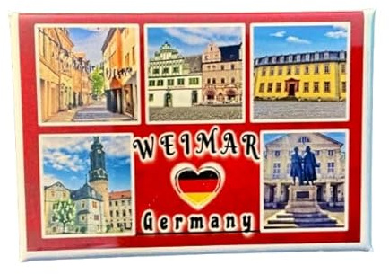 Weimar Deutschland, Weimar Magnet, Weimar Kühlschrankmagnet, Weimar Souvenir, Weimar Geschenkartikel, Weimar Deko, Weimar Reiseandenken,Thüringen Souvenir