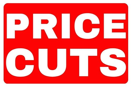 Price Cuts Full Color Business Retail Counter Informational Sign |Plastic |Single-sided |12w x 8h