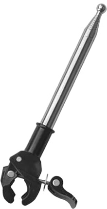 Extendable Flag Pole - Motorcycle Flag Holder Motorcycle Kit | Rusted Steel Rielle Bracket Rope Mount Bracket Flexible Telescopic Staff Wind Resistant Banner for Road Use