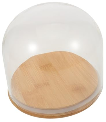 ULTECHNOVO Jarrón De Campana De Flor Eterna Cúpula De Vidrio Con Base Contenedor De Exhibición De Cúpula Decorativa Para Postres Jarrón De Campana De Flor Eterna