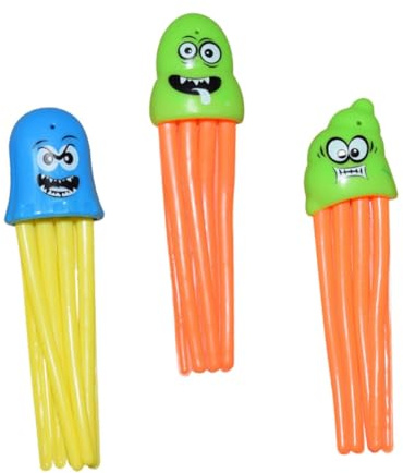 WHAMVOX 3 Stück Teiliges Badespielzeug mit Taucher oktopus Design Weiches PVC Wasserspielzeug für Kleinkinder Sicher und Langlebig Badewannenspielzeug für Jungen und Mädchen
