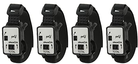 Locadence 4PCS Golf Score Counter Watch, Manual Stroke Keeper, Portable Golf Counter Clicker for Outdoor Activities Sport Game Scorekeeper