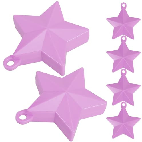 Warmhm 6 pezzi Pesi per Palloncini Forma di Stella Stabilizzante per Decorazioni Compleanno e Matrimoni Blocchi Pesi per Palloncini Leggeri