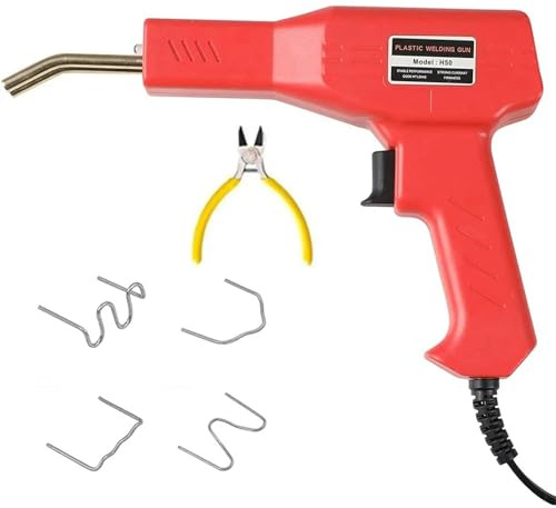 Soldadores Soldador De Pistola, Soldador De Hierro Para Grapas De Plástico, Reparación De PVC, Herramientas Para Reparación De Parachoques De Coche pistola de soldagem de plástico(With plier)