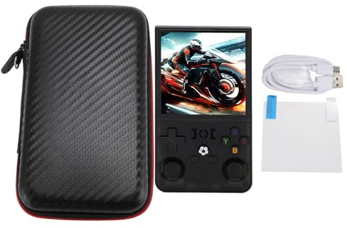 Retro Handheld Game Console MK520, Wireless Bluetooth Gaming Device with 4 Inch IPS Screen, 720x720 Resolution, 4000mAh Rechargeable Battery, Linux OS, for Retro Gaming Enthusiasts (64GB)