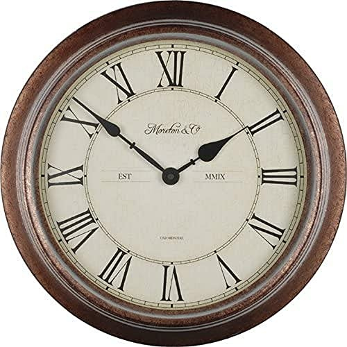 Technoline Außenwanduhr, Braun, 36 cm, WT 7006