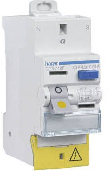 Interrupteur différentiel 63A bipolaire type A - SanVis - CDS765F - Hager