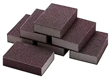 Dr.WOW Carborundum - Esponjas de estropajo resistentes, sin fibra de vidrio, nano borrador de óxido para ollas, sartenes, parrillas, estantes de horno y manchas de fregadero (1 pulgada, 6 unidades
