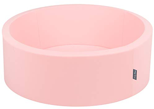 KiddyMoon Bällebad 90X30cm/KEINE Bälle Bällepool Ohne Bälle Für Babys Kinder Rund, Pink