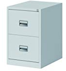 BISLEY Hängeregistraturschrank ECO, einbahnig, DIN A4, 2 HR-Schubladen, Farbe lichtgrau