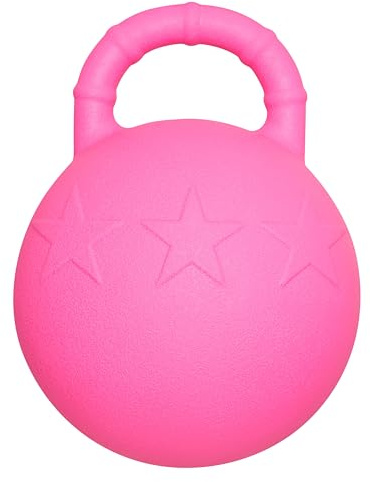 Imperial Riding Hästleksak IRH hästboll, lekboll för hästar och hundar av mjuk plast, 25 cm, hot rosa, 1-storlek
