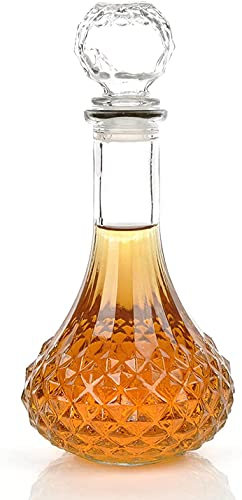 xingzhi Weinkaraffe mit Verschluss, transparent, 1000 ml