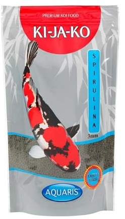 KI-JA-KO Spirulina Plus - Mangime per pesci Koi ad alto contenuto di carotenoidi, 10 kg/3 mm, con capsantina e astaxantina e Forplus (alghe ricche di omega-3)