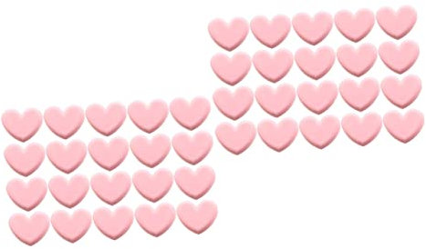 STOBOK 40 Stk Rosa Liebesclip Fotoclip Aus Kunststoff Brotbeutelverschluss Kunststoff Herz Stift Aus Papier Gebrauchs Büroklammern Foto Bildclip Girlandenclip Musik Pvc Snackhalter Kind
