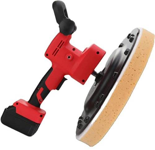 RayGenius Alisador De Pared De Cemento De 1680w De Alta Eficiencia.EspáTula De Mano, Herramienta EspáTula De Yesero con Cubo Y BateríA De Litio Sin Escobillas,2Xbattery
