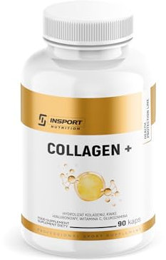 INSPORT Nutrition - Collagen Plus - 90 capsules - Enrichi en acide hyaluronique, sulfate de glucosamine et vitamine C - Suppléments de collagène pour femmes et hommes