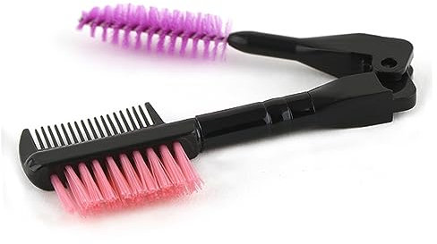 Healeved Eyelash Eyebrow Comb Doppelender Kosmetikpinsel Für Wimpern Und Augenbrauen Für Präzises Make-up Farbe Zufällig Leicht Und Handlich Für Täglichen Gebrauch