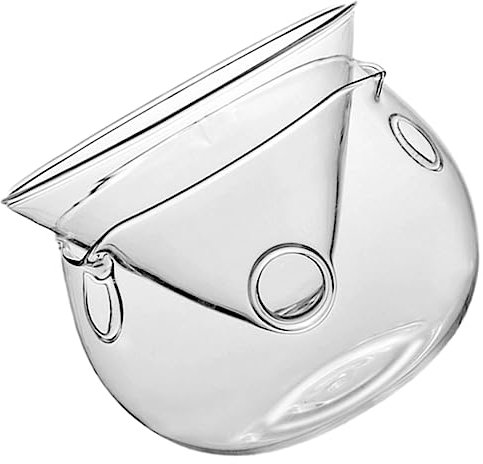 COLLBATH Cuenco De Vidrio Transparente Para Vajilla Con Contenedor De Hielo Seco Ensaladera Decorativa De Vidrio Para Postres y Ensaladas Casa o Restaurante