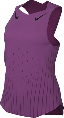 Nike Aeroswift Dri-Fit ADV FN2504-518 FN2504-518 - Camiseta de Running para Mujer, Color Fucsia y Negro