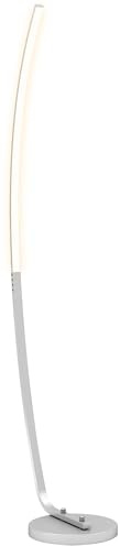 HOMCOM Lampadaire sur Pied LED 3 Niveaux Luminosité Réglables Argenté