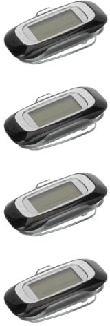 4 Pièces podomètre 3D Compteur de Calories traqueur Clip de Compteur de Pas podomètre Simple de Poche EUR de Pas Multifonctionnel pour Le Fitness Abdos Milisten