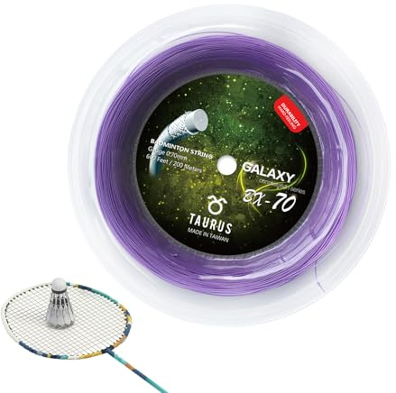 Générique Corde pour Raquette de Badminton | Fil de Remplacement pour Badminton | Corde de Rechange Haute Élasticité 200M pour Débutants et Amateurs