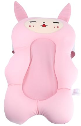 Hoement 1 Pieza Cojín de Bañera Bebés Antideslizante Asiento Hinchable Baños de Recién Nacidos