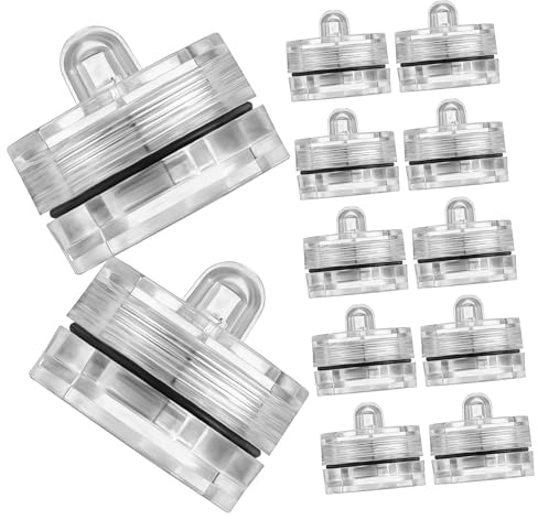 LIFKOME 12 piezas Velas LED Sumergibles Forma Flor de Ciruelo Luz para Decoración Boda Fiesta Hogar