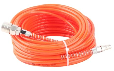 Tubo de manguera PU de alta presión del compresor de aire para reparación y construcción de automóviles [longitud de 20 m] (Rojo)