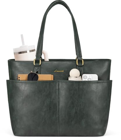 LOVEVOOK Handtasche Damen Groß, Laptoptasche 15,6 Zoll, Arbeitstasche