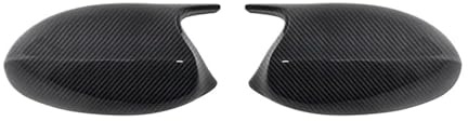 Seitenspiegelgehäuse Spiegelkappen 1 Paar passend für BMW E87 E81 E82 E90 E91 E92 E93, ABS-Kohlefaser-Stil, Auto-Rückspiegelabdeckung.(Carbon Fiber)