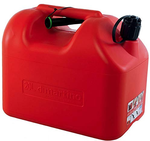 TANICA PER BENZINA IN PLASTICA Lt 20 ROSSA