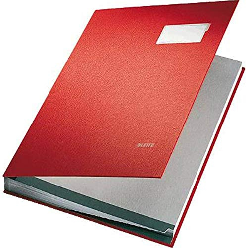 Leitz Expanderbar signaturbok med 20 kortdelare, A4, röd, 5700025