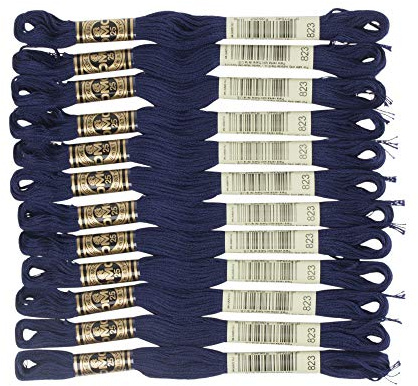 DMC 6-strängiges Stickgarn aus Baumwolle, Dunkelmarineblau