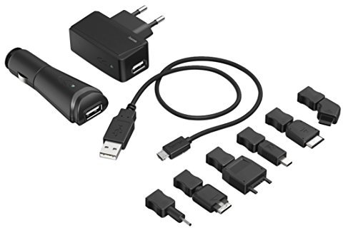 Hama 00173673 Innen Schwarz Ladegerät von Mobiltelefonen – Ladegeräte von Mobiltelefonen (Auto, innen, Universal, Sektor, KFZ, schwarz, 5 V, 1000 mA)